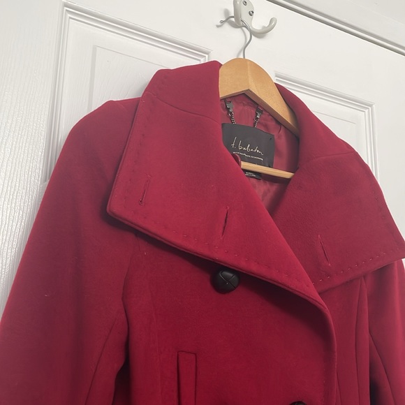 Babaton Red Winter Coat - Picture 10 of 12